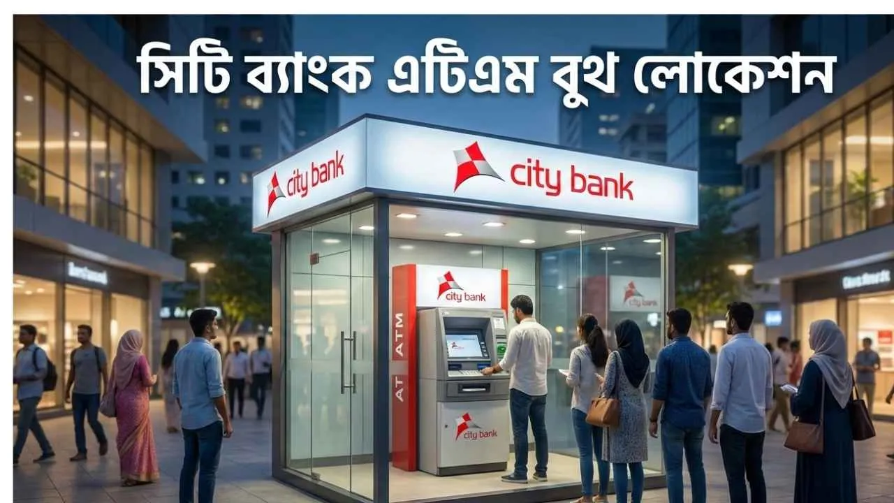 সিটি ব্যাংক এটিএম বুথ লোকেশন ২০২৬