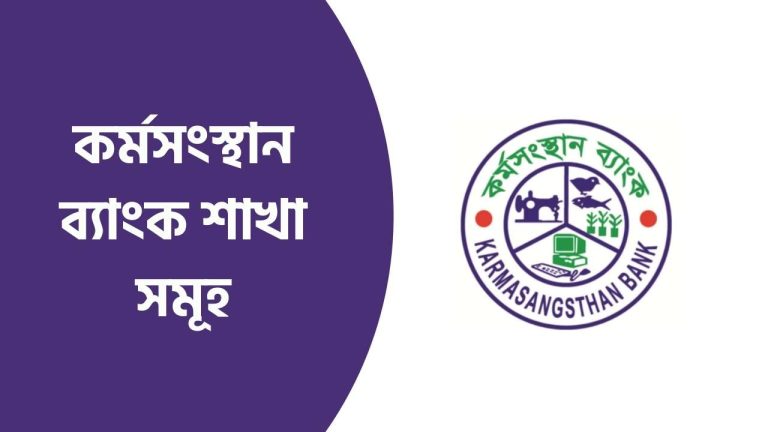 কর্মসংস্থান ব্যাংক শাখা সমূহ