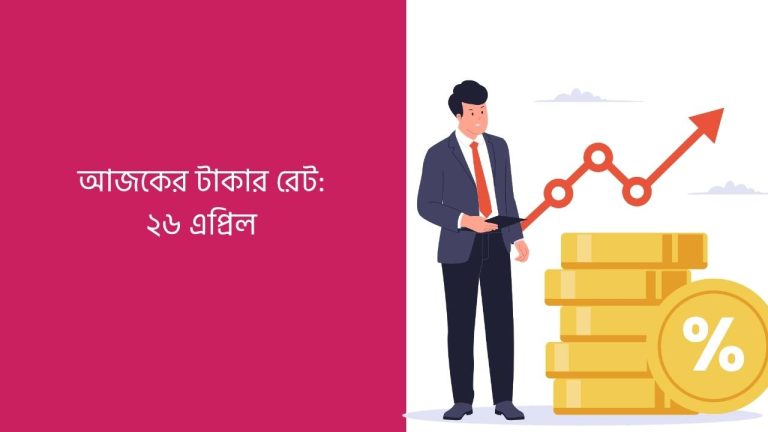 আজকের টাকার রেট: ২৬ এপ্রিল