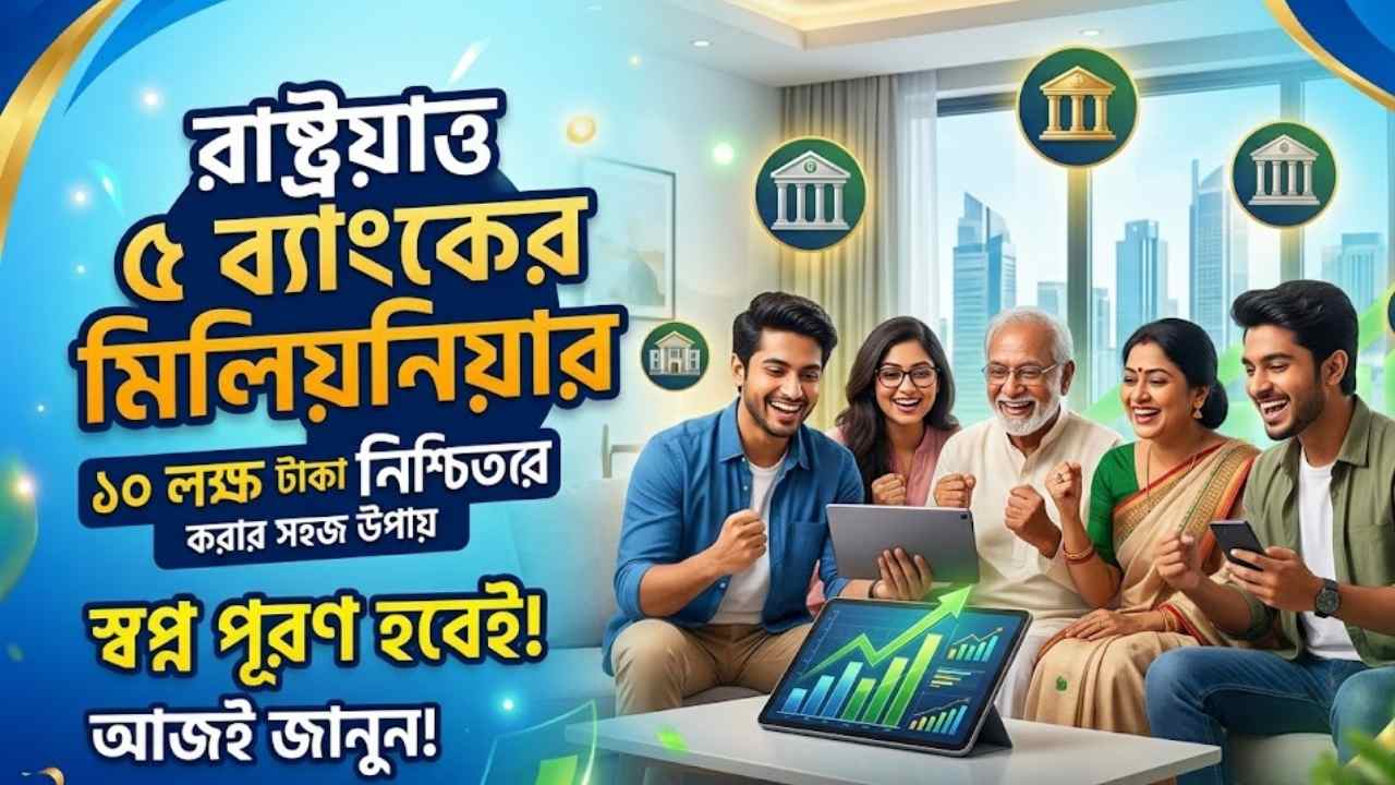 রাষ্ট্রায়ত্ত ৫ ব্যাংকের মিলিয়নিয়ার স্কিম