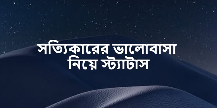 সত্যিকারের ভালোবাসা নিয়ে স্ট্যাটাস